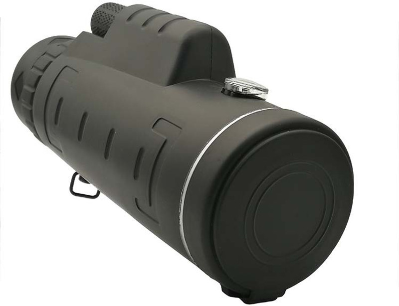 Qsa Collection 40X60 Focus Zoom HD Adjustable Armoring Travel Monocular Telescope Tourism Scope Binoculars Compass Travel Hunting Camping Refracting Telescope(Manual Tracking)