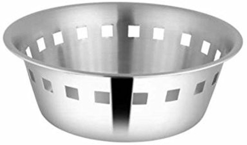 Shri & Sam Stainless Steel Bread Basket(Silver)