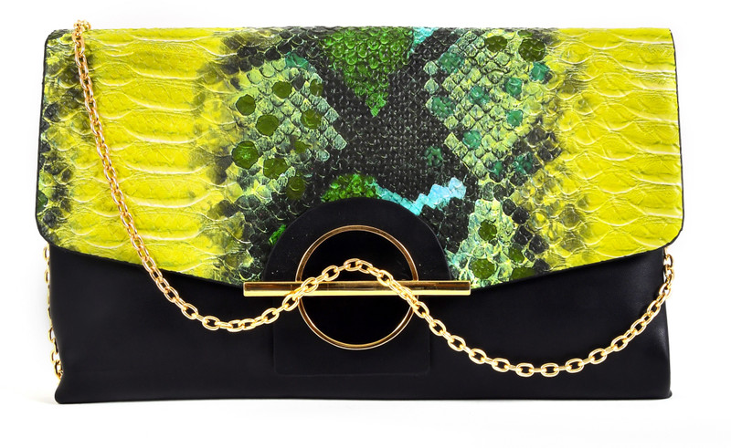 librose Women Black, Yellow Sling Bag