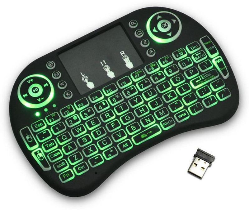 psyche Gaming Mini Keyboard With Mouse Pad Bluetooth, Wireless Multi-device Keyboard(Black)