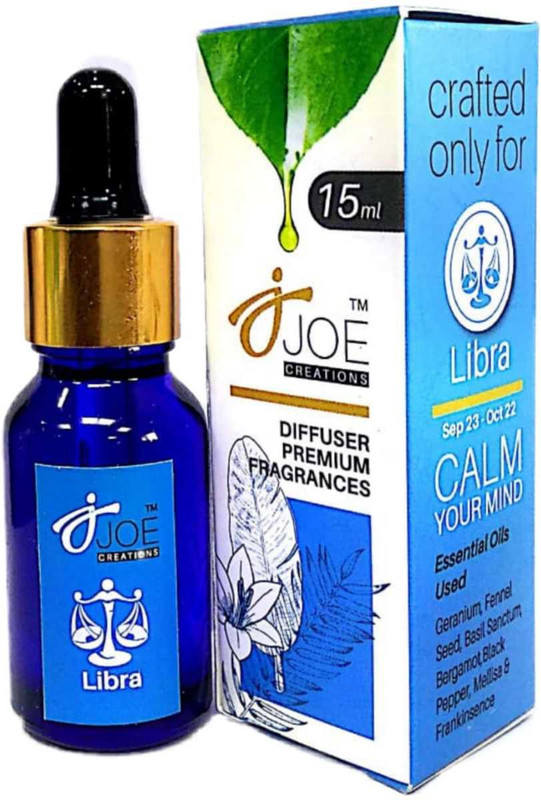 joe creation Fennel Seed, Geranium, Black Pepper, Bergamot, Basil, Mellisa, Frankinsence Aroma Oil (Pack of 1)(15 ml)