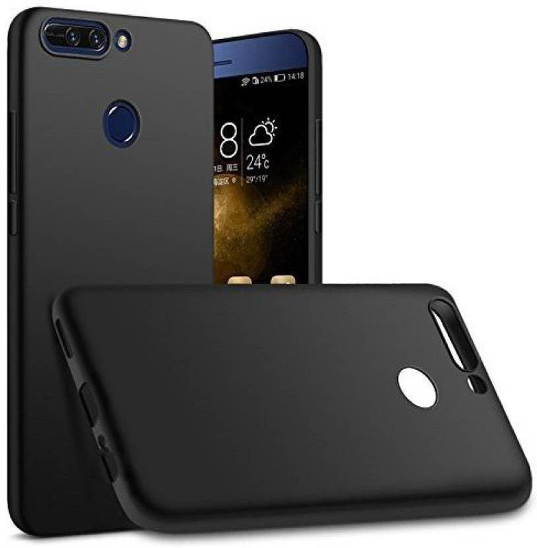sadgatih Back Cover for HONOR 8 PRO ( BLACK , FLEXIBLE RUBBER CASE )(BLACK, Grip Case)
