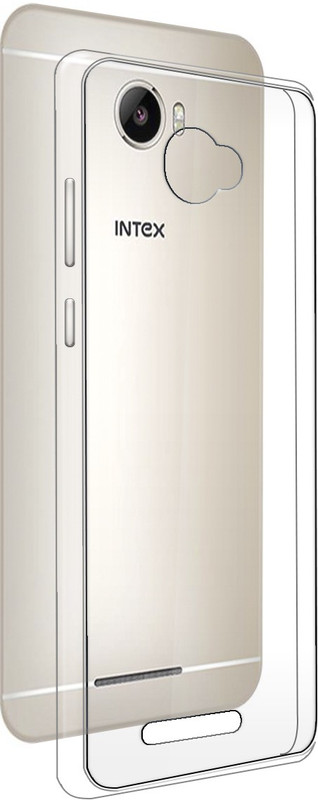arusha Back Cover for Intex Aqua Trend Lite(Transparent, Anti-radiation, Silicon)
