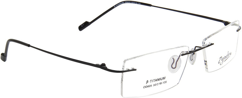 Zyaden Rimless Rectangle Frame(52 mm)