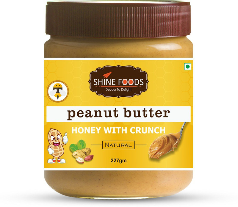 shine foods Natural Honey Crunchy Peanut Butter 227 g