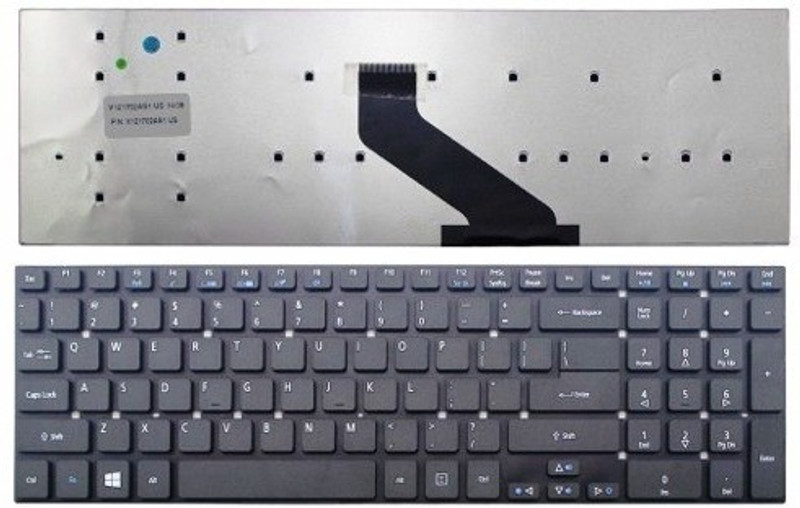 sarc infotech Replacement Aspire E1-572 E1-572G Laptop Keyboard Replacement Keypad Smart Connector Laptop Keyboard(Black)