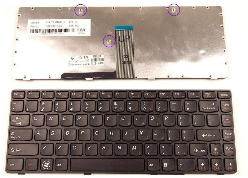 sarc infotech Replacement IdeaPad G470 B490 V470 G470U G475 Laptop Replacement Keyboard Smart Connector Laptop Keyboard(Black)