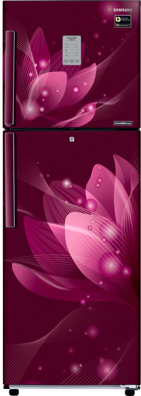 Samsung 253 L Frost Free Double Door 3 Star Convertible Refrigerator(Saffron Red, RT28N3923R8/HL) Samsung 253 L Frost Free Double Door 3 Star Convertible Refrigerator(Saffron Red, RT28N3923R8/HL)