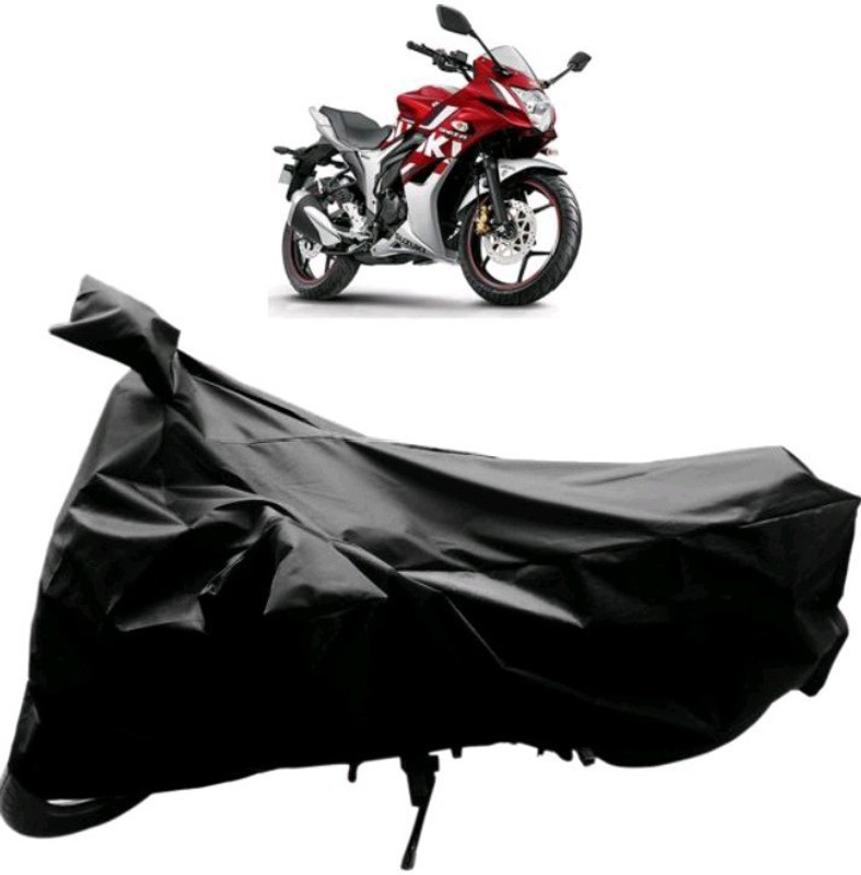 dhcreation Two Wheeler Cover for Suzuki(Discover 100 DTS-i, Black)