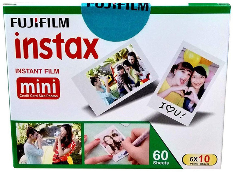 Fujifilm Instax Mini Picture Format Film - Value Pack 60 Shots Film Roll(Yes 800 ISO Pack of 6)
