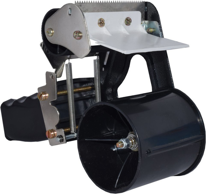 veevo Manual Hand Operated Tape Dispenser single handle type (Manual)(Set of 1, Black)