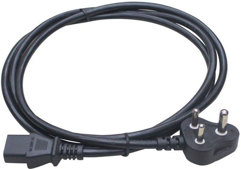 Terabyte FULL COPPER 1.5 Mtr. HIGH QUALITY 1.5 m Power Cord(Compatible with PC, OTHER DEVICE, Black)