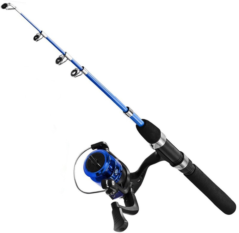 Hunting Hobby Fishing Spinning Rod, Reel, Free Travelling Bag (6 Feet/180cm) Multicolor Fishing Rod(180 cm, 0.254 kg, Multicolor)