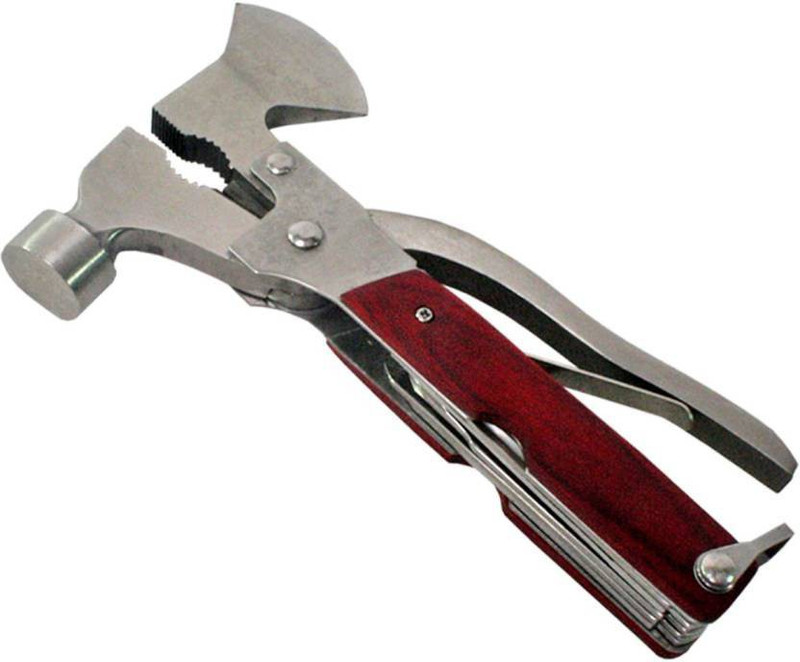 vijeta expo Hammer Multi Functional Hammer Axe Hand Tool Kit Plier Knife Screwdriver Can Bottle Opener Wood Saw for Home Travel Camping Picnic Straight Claw Hammer (0.42 kg) Speciality Hammer(0.48 kg)