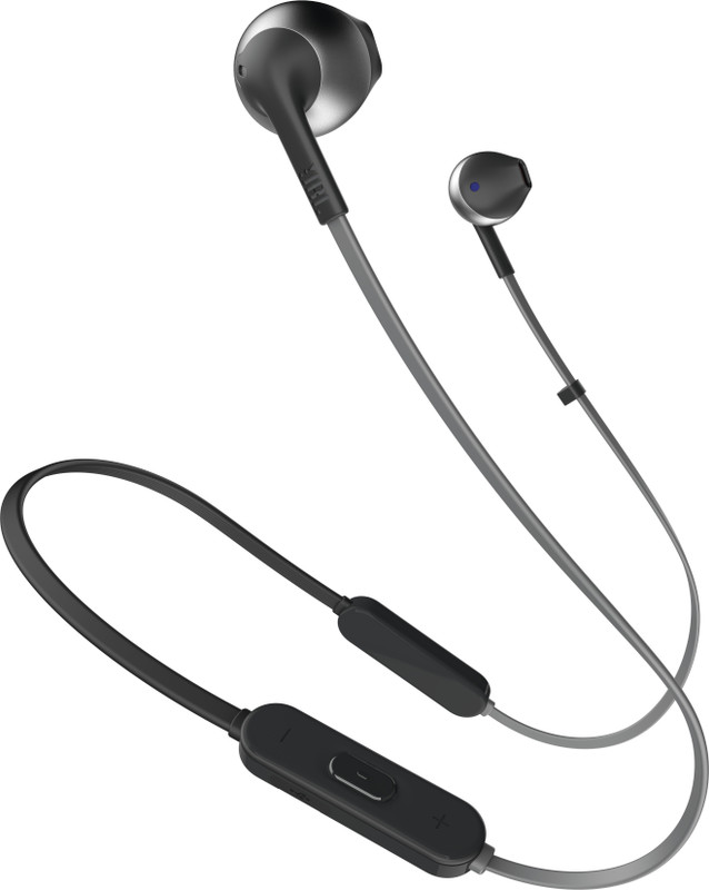 JBL T205BT Bluetooth Headset with Mic(Black, In the Ear)