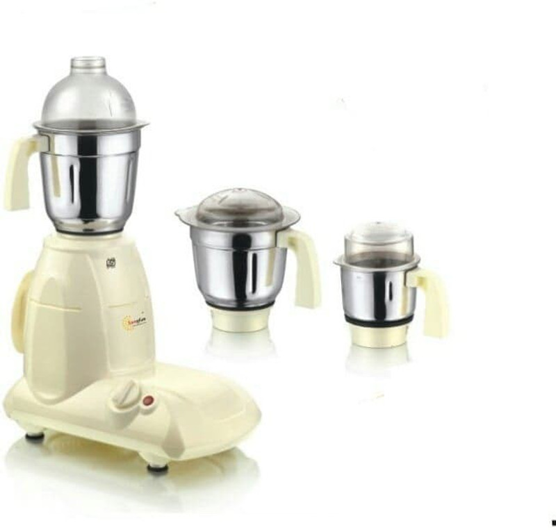 sunglan S-3 ochef 550 Mixer Grinder(Cream, 3 Jars)