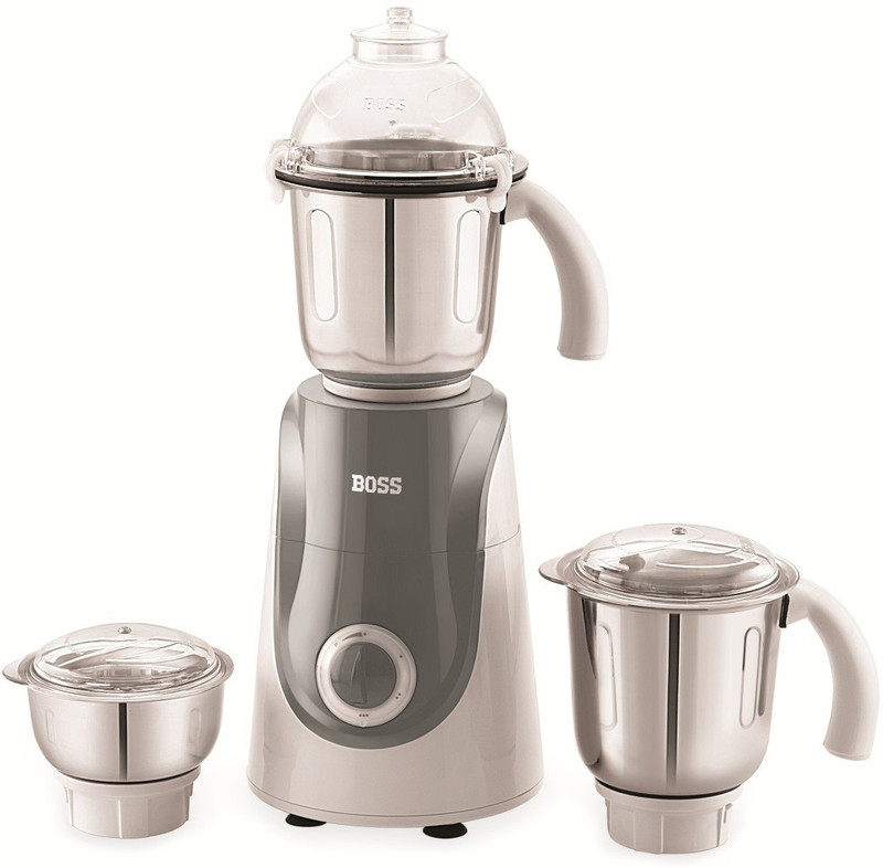 Boss Crown B242R 750 Mixer Grinder(White, Grey, 3 Jars) Boss Crown B242R 750 Mixer Grinder(White, Grey, 3 Jars)