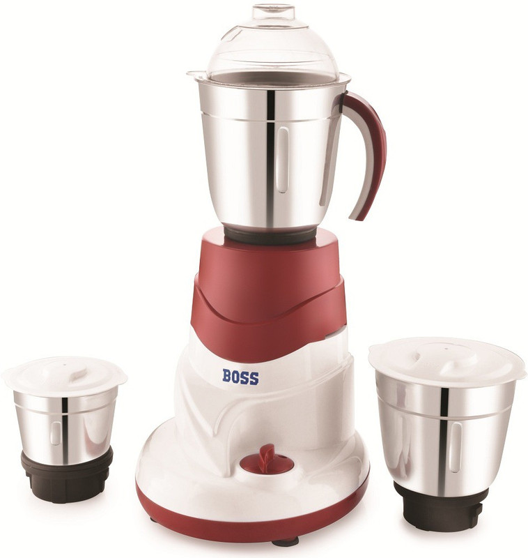 Boss All Time Plus B244R 550 Mixer Grinder(Red, White, 3 Jars) Boss All Time Plus B244R 550 Mixer Grinder(Red, White, 3 Jars)