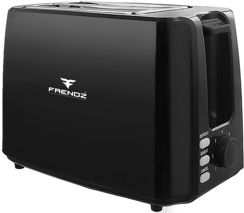 Frendz Forever 2 Slice PT-044 750 W Pop Up Toaster(Black)