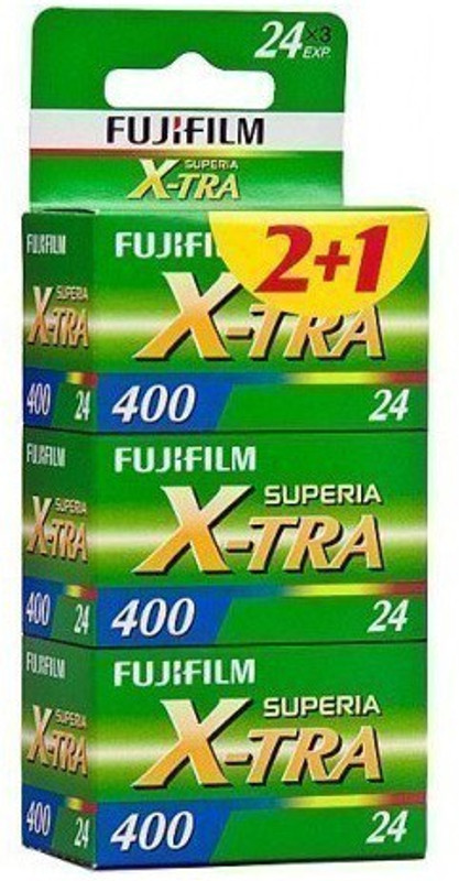 Fujifilm Color X-TRA-400 pack of 3 Film Roll(No 400 ISO Pack of 3)