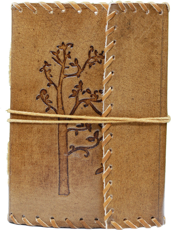 sarvgyan B6 Journal(Handmade leather journal, Light Brown)