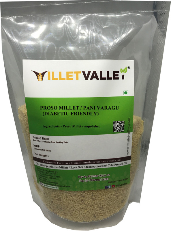 millet valley Proso Millet / Barri/ Panivaragu/ Varigulu/ Baragu Proso Millet(800 g)