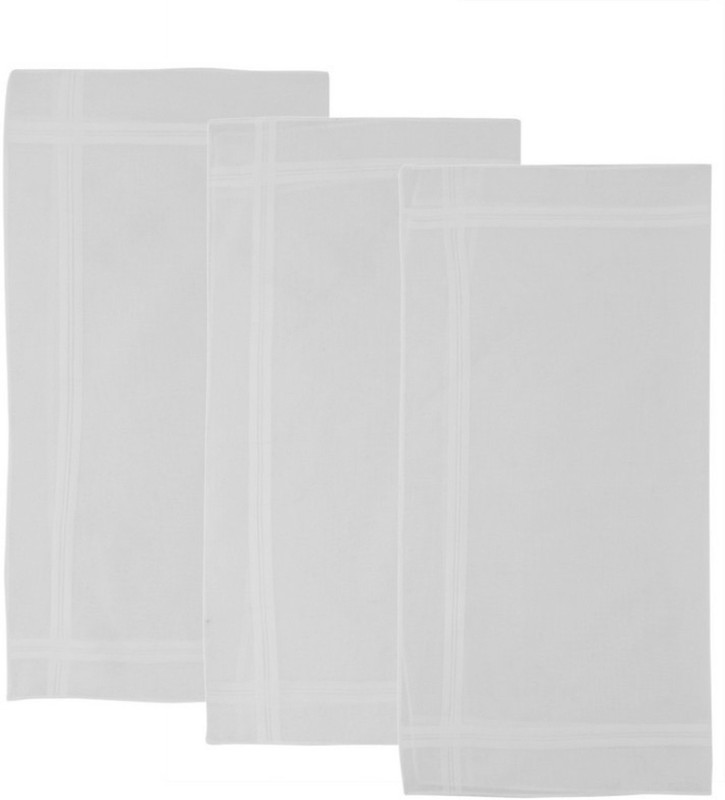 labhanshcreation Set Of 3 Pc Premium Quality Men's Women's Pure Cotton Hanky/ Handkerchief (Pack of 9) Handkerchief(Pack of 3)