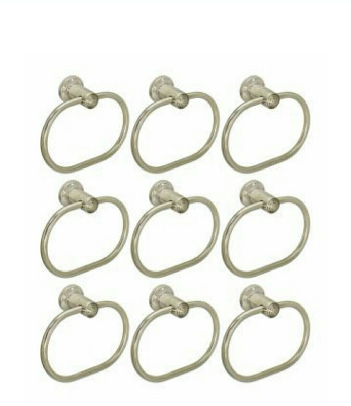 deeplax towel ring parrot towel holder stand combo- 9 pcs silver Towel Holder(Stainless Steel)