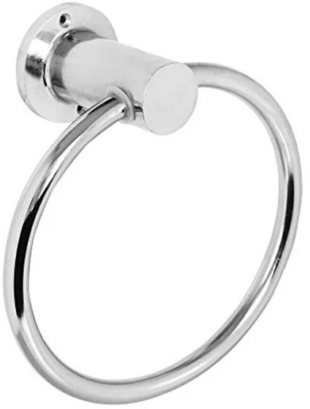 deeplax towel ring diplomat towel holder stand silver Towel Holder(White Metal, Stainless Steel)
