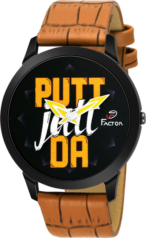 factor FR-KF-PUTTJATTDA Super Premium Black Sarcastic Collection Analog Watch  - For Men