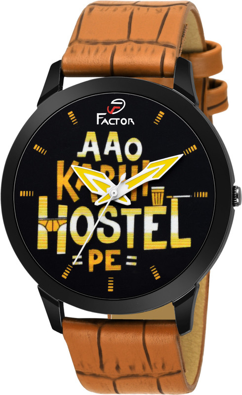 factor FR-BWKF-HOSTEL Super Premium Black Sarcastic Collection Analog Watch  - For Men