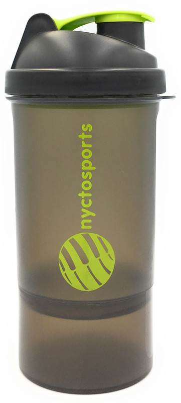 nyctosports Smart cup 500 ml Shaker(Pack of 1, Black)