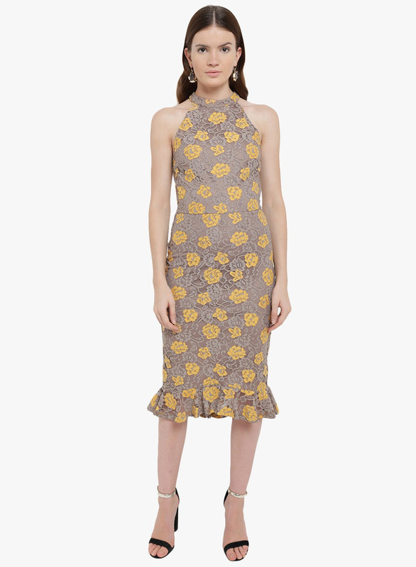 Kazo yellow store dress