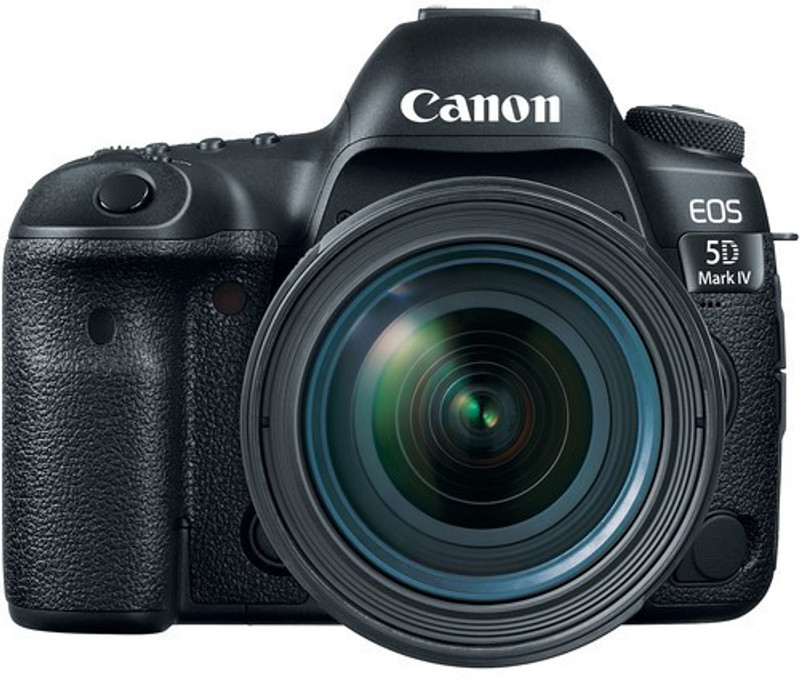 Canon EOS 5D Mark IV DSLR Camera Body with EF-24-70mm f/4L IS USM(Black)
