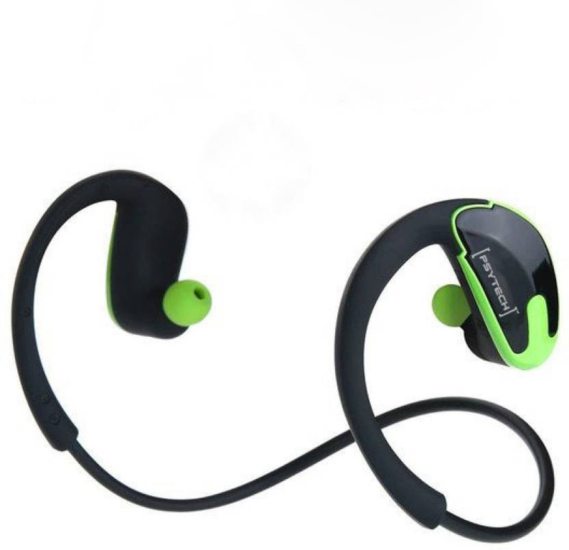 psytech R8 Bluetooth Headset with Mic(Green, In the Ear)
