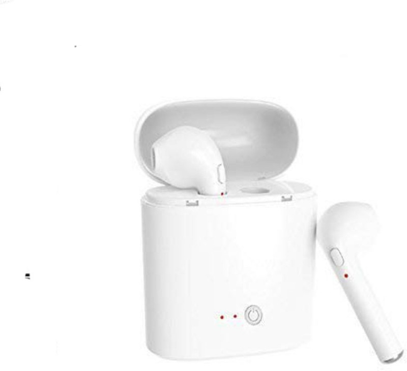 haltbuy bluetooth air earphones with charging case Bluetooth Headset with Mic(White, In the Ear)