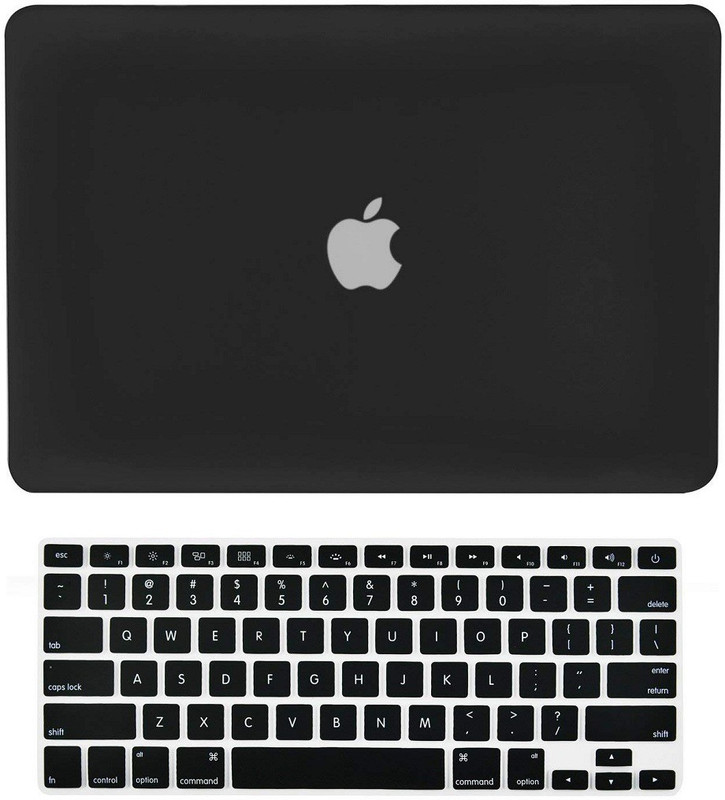 LUKE Plastic Hard Case for MacBook Pro 15-inch with Retina Display A1398, Combo Set(Black)