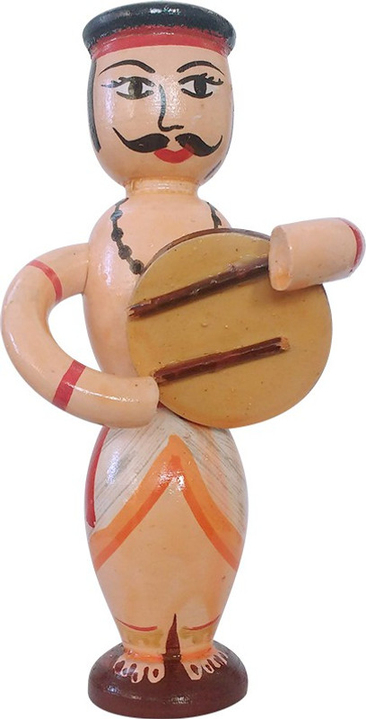tovick Tamte Wooden Man doll showpiece Decorative Showpiece  -  28 cm(Wood, Brown)