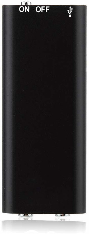 Lizzie Digital Voice Recorder Mini Voice Recorder Drive and Mp3 Function Recording Capacity Small Audio Dictaphone for Meetings and Transfer Files 192Kbps 8 GB Voice Recorder(0 inch Display)
