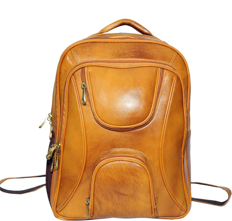 reo leather REO Casual Laptop Backpack Bag for Men |15.6'' Laptop Compartment| |Expandable Features| |College & Office Stylish Laptop Backpack| Zip Closure | Color ( Golden Special Edition) Backpack(Gold, 22 L)