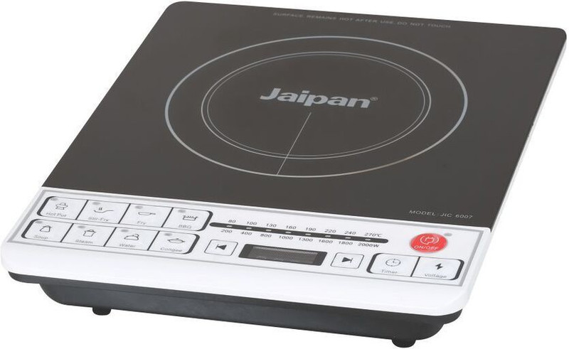 Jaipan JIC-6007 2000W Induction Cooktop(Black, Push Button)