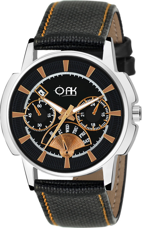 oak OAK-S-SS-02 Analogue Synthetic Band Black Dial Hybrid Smartwatch Watch  - For Men