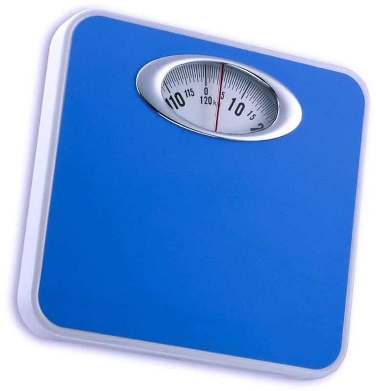 Rorian Analog Weight Machine, Capacity 120Kg Manual Mechanical Full Metal Body Analog Weighing Scale(Blue)