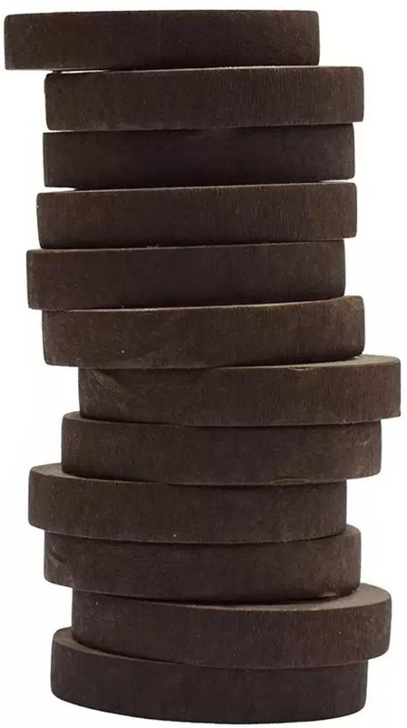 just flowers Flower Making Floral Tape 12mm - 12pcs Pack (Dark Brown)