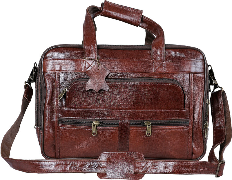 KOBRA KOBRA-BRIEFCASE-19122 Medium Briefcase - For Men & Women(DARK BROWN)