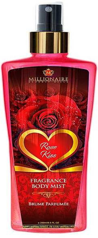 millionaire Beverly Hills Rose Kiss Fragrance Body Mist 250ml Body Mist  -  For Women(250 ml)
