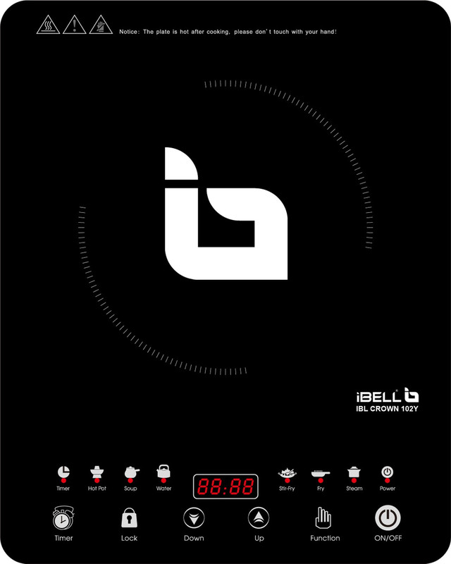 iBELL IBL CROWN 102 Induction Cooktop(Black, Touch Panel)