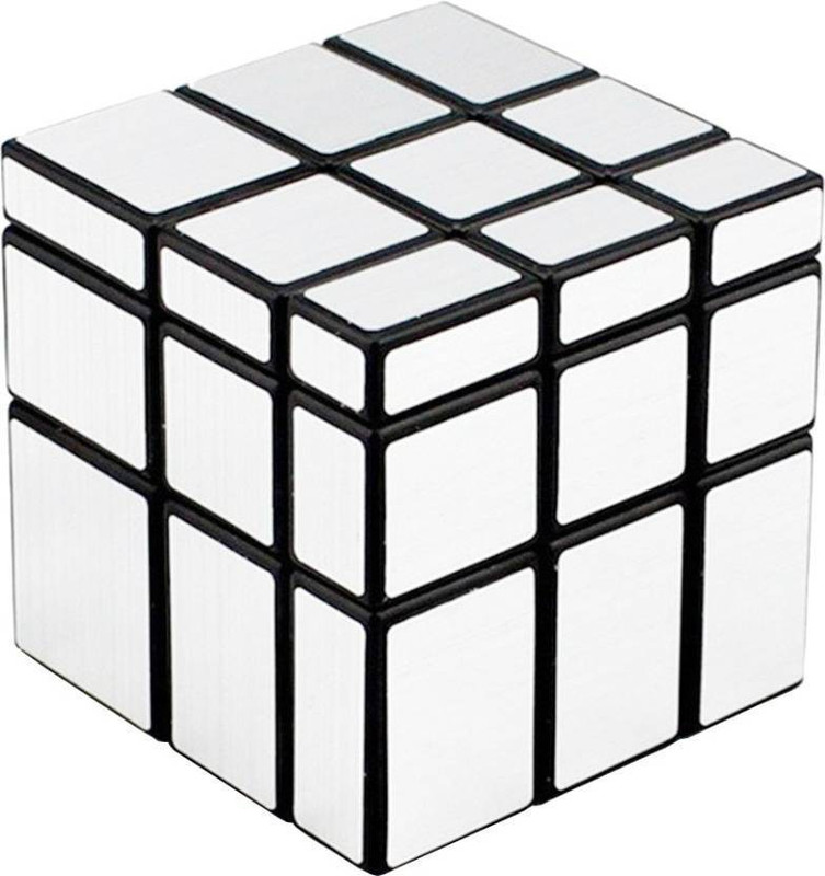 affordy collection Mirror Rubix Cube Silver 0009 (1 Pieces)(1 Pieces)