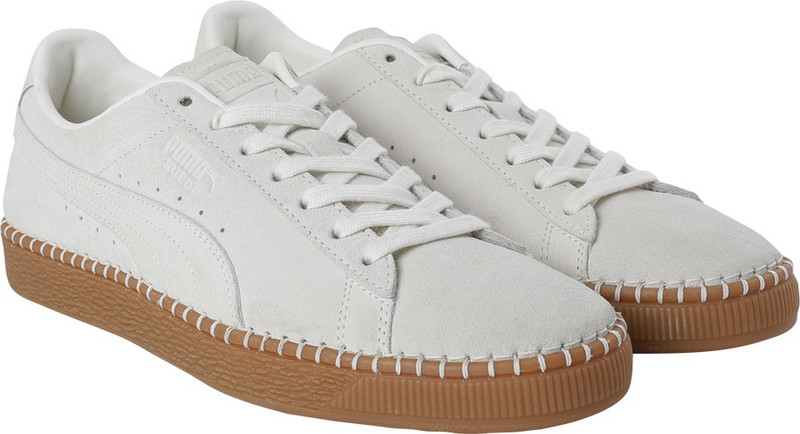 Puma Suede Classic Blanket Stitch Sneakers For Men(Off White)