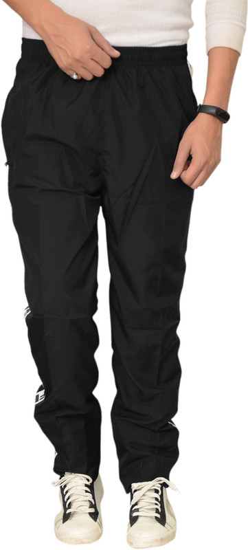 hafim Printed Men Black Track Pants